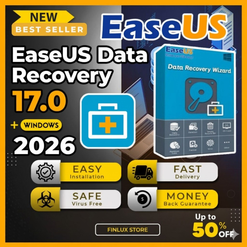 EaseUS Data Recovery Wizard v17.0 Lifetime Use for Windows