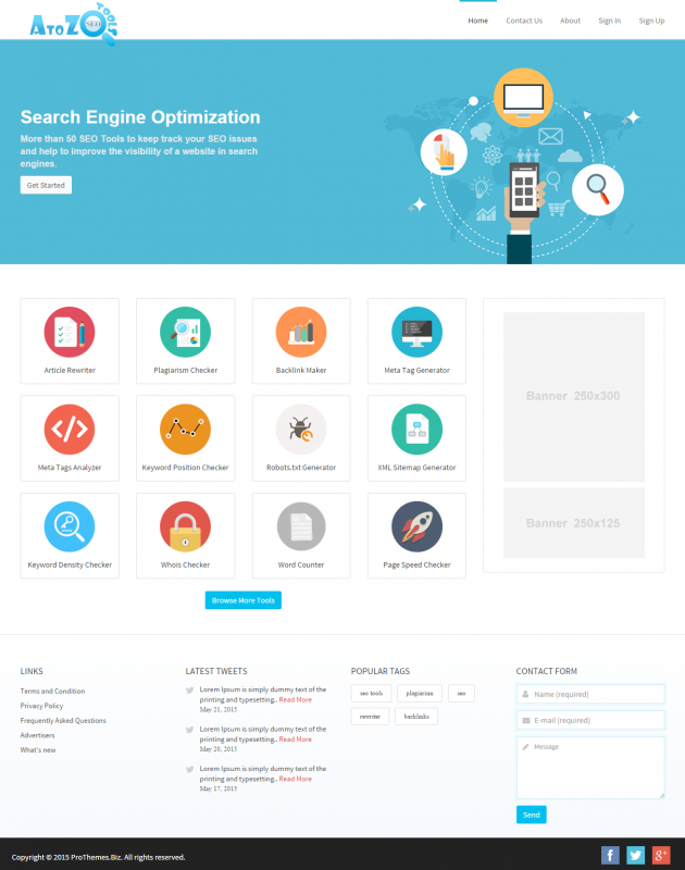 A to Z SEO Tools - Search Engine Optimization Tools source code