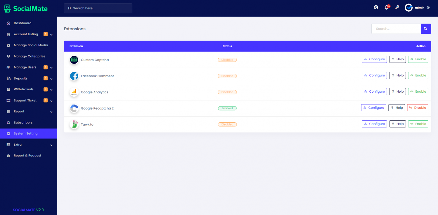 SocialMate - Social Media Account Selling Marketplace